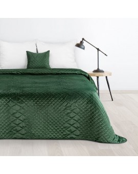 DESIGN 91 Narzuta LUIZ  3 welwetowa pikowana metodą hot press w geometryczny wzór