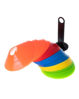 Pachołki treningowe piłkarskie  do piłki nożnej elastyczne zestaw 50 sztuk Kik Sp. z o. o. Sp. k. | Time- 2