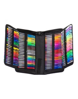 Długopisy żelowe kolorowe w etui 120szt + 120 wkładów Kik Sp. z o. o. Sp. k. | Time- 2