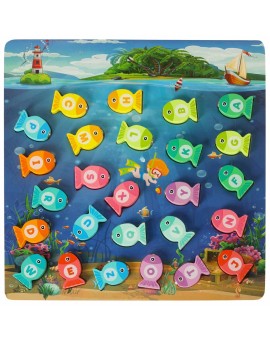 Gra drewniana rybki łowienie rybek na magnes montessori Kik Sp. z o. o. Sp. k. | Time- 2