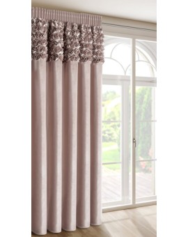 Zasłona Gotowa Roses 13 Na Taśmie 140 X 270 Cm Pudrowy