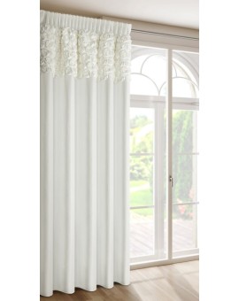 Zasłona Gotowa Roses 13 Na Taśmie 140 X 270 Cm Kremowy