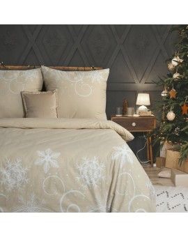 Komplet pościeli świątecznej SANTA 6 z wysokiej jakości bawełny