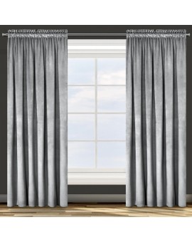 DESIGN 91 Zasłona ROSA z jednokolorowego miękkiego welwetu