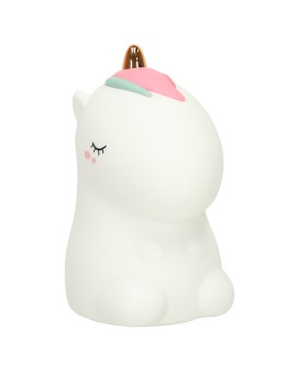 Lampka nocna dla dzieci silikonowa dotykowa miękka LED biała RGB jednorożec Kik Sp. z o. o. Sp. k. | Time- 2