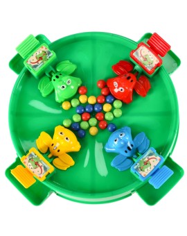 Gra zręcznościowa głodne żabki skaczące żaby 4 graczy 3+ XXL zielona