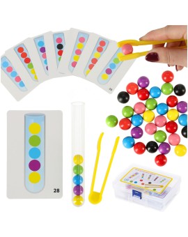 Układanka edukacyjna Montessori kolorowe kulki nauka liczenia nauka kolorów zestaw XXl 66 el.