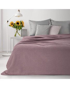 Koc Linda o strukturze waflowej/Róż/Miękki  200x220