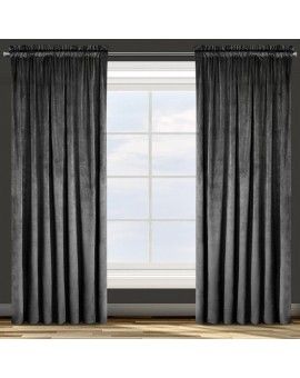 DESIGN 91 Zasłona ROSA z jednokolorowego miękkiego welwetu