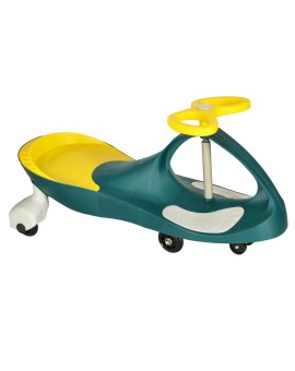 Jeździk grawitacyjny świecące koła LED butelkowy żółty