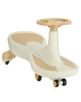 Jeździk grawitacyjny LED Swing Fix S4 świecące koła z muzyką grający 76cm złoto-biały max 100kg