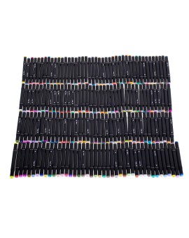 Markery dwustronne alkoholowe w etui 168 sztuk