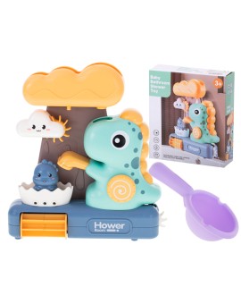 Zabawka do kąpieli prysznic z kołowrotkiem dinozaur