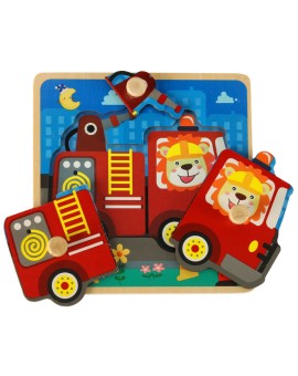 Puzzle drewniane sorter układanka straż pożarna Kik Sp. z o. o. Sp. k. | Time- 2