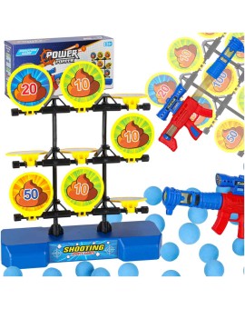 Strzelanie do celu ruchoma tarcza gra zręcznościowa pistolet piłki