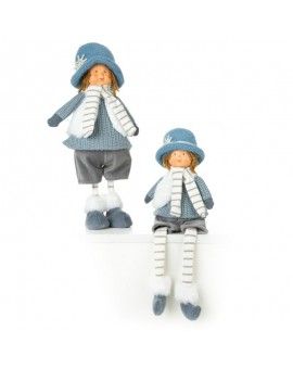 Figurka świąteczna DOLL lalka  w zimowym stroju z miękkich tkanin Eurofirany | Time- 2