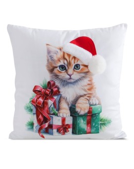 Poszewka świąteczny 215 45 X 45 Cm Biały