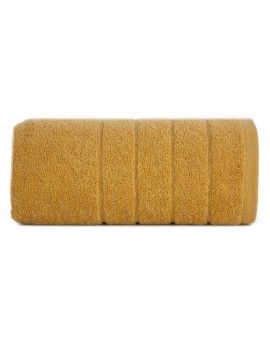 Ręcznik bawełniany DALI z bordiurą w paseczki przetykane srebrną nitką, 500 g/m2