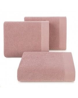 Ręcznik RISO o ryżowej strukturze podkreślony bordiurą frotte, 550 g/m2