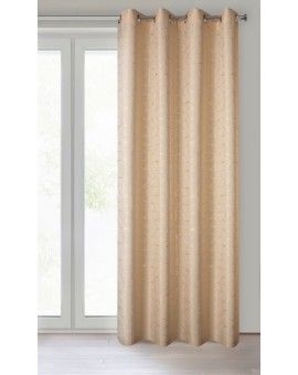 Zasłona EVI ze złotym geometrycznym nadrukiem Eurofirany | Time- 2