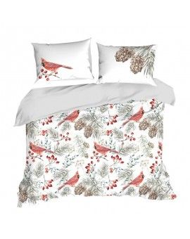 Komplet pościeli WILLOW z mikrowłókna z nadrukiem z motywem świątecznym 140x200 Eurofirany | Time- 2