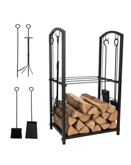 Stojak na drewno kominkowe regał metalowy akcesoria do kominka Kik Sp. z o. o. Sp. k. | Time- 2