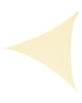 Żagiel przeciwsłoneczny LUARO ogrodowy tarasowy wodoodporny 4x4x4m trójkąt beżowy Kik Sp. z o. o. Sp. k. | Time- 2