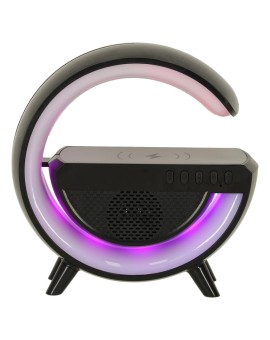 Lampka LED Gamingowa RGB głośnik ładowarka indukcyjna czarna Kik Sp. z o. o. Sp. k. | Time- 2