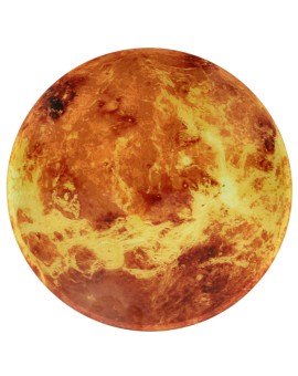 Zegar ścienny planeta mars z wyświetlaczem LED 32 cm pomarańczowy Kik Sp. z o. o. Sp. k. | Time- 2