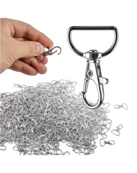 Karabińczyk metalowy rybka 2 mm 500 szt.