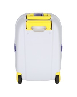 Walizka podróżna kabinowa dla dzieci na kółkach LED bagaż podręczny z imieniem żółty Kik Sp. z o. o. Sp. k. | Time- 2