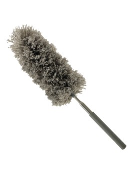 Szczotka do kurzu miotełka teleskopowa szara