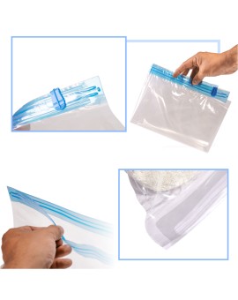 Worki próżniowe rolowane na ubrania 9 sztuk 3 rozmiary 35x50cm, 40x50cm, 50x70cm Kik Sp. z o. o. Sp. k. | Time- 2