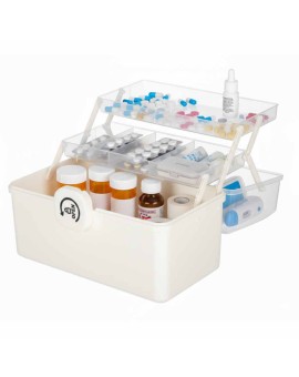 Organizer na leki pojemnik pudełko kasetka apteczka duży XXL na zamek skrzynka 34,5x23x22 cm Kik Sp. z o. o. Sp. k. | Time- 2