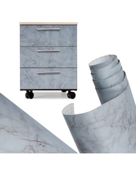 Folia rolka samoprzylepna okleina tapeta szary marmur 1,22x50m