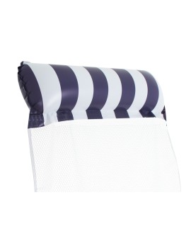 Materac dmuchany hamak wodny fotel krzesło do pływania 120 x 70 cm granatowy