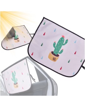 Osłona Zaslona szyby do auta kurtyna magnetyczna przeciwsłoneczna kaktus