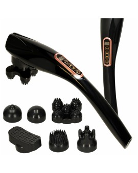 Masażer do pleców wibracyjny masaż ciała karku 6 głowic zestaw bezprzewodowy 6w1