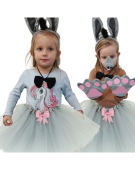 Kostium strój karnawałowy przebranie osiołek spódniczka opaska 6 elementów Kik Sp. z o. o. Sp. k. | Time- 2