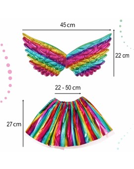 Kostium strój karnawałowy przebranie jednorożec spódnica opaska multikolor Kik Sp. z o. o. Sp. k. | Time- 2