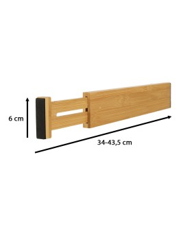 Organizer do szuflady bambusowy separator regulowany na sztućce narzedzia 43cm 1 sztuka Kik Sp. z o. o. Sp. k. | Time- 2