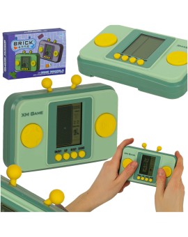 Gra zręcznościowa elektroniczna konsola retro gierka przenośna kieszonkowa zielona