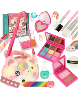 Kosmetyki do makijażu make up lakiery torebka zestaw 21 elementów