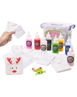 Klej żel kryształowy 3D crystal glue kreatywny zestaw w wiaderku 26el.