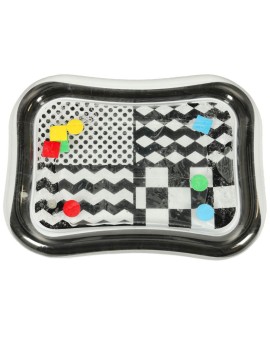 Mata wodna sensoryczna dmuchana dla niemowląt czarno-biała mix wzorów XXL 65x50 cm Kik Sp. z o. o. Sp. k. | Time- 2