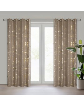 Zasłona LANI z delikatnej mikrofibry zdobiona nadrukiem marmurku