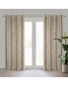 Zasłona LANI z delikatnej mikrofibry zdobiona nadrukiem marmurku