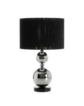 Lampa stołowa ZENA na metalowej podstawie z matowym abażurem